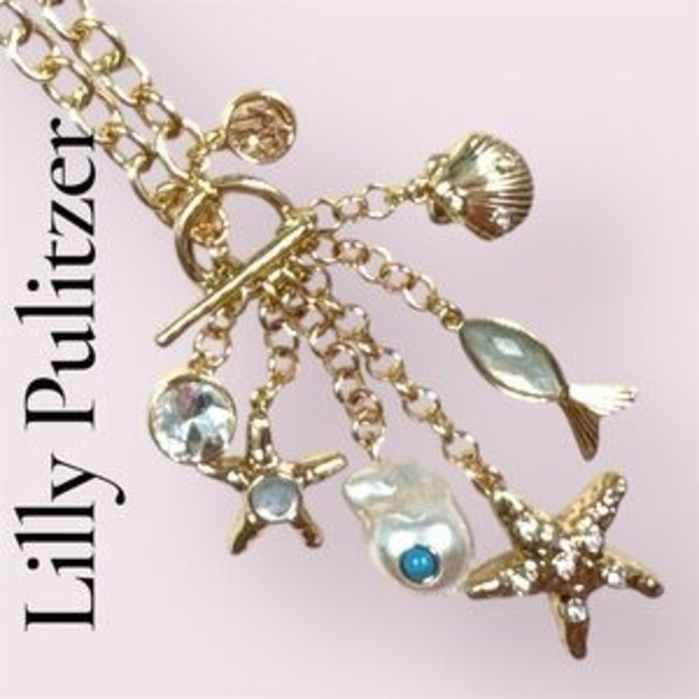 Lilly Pulitzer Gold Sea Charm Necklace